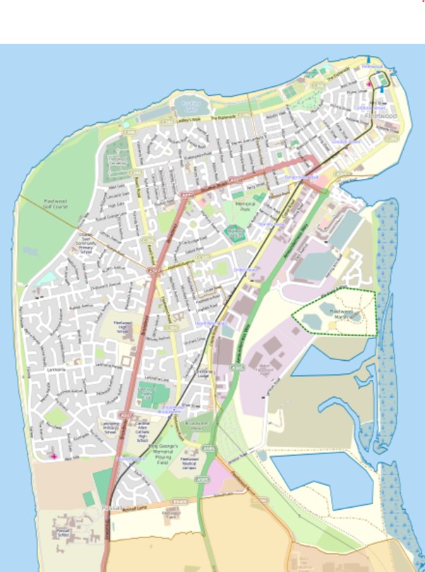 Map of Fleetwood